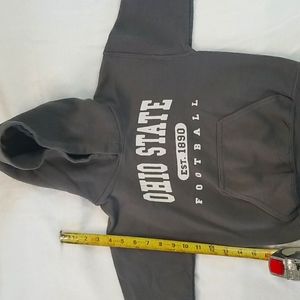 Grey Small Youth hoodie made by Gildan